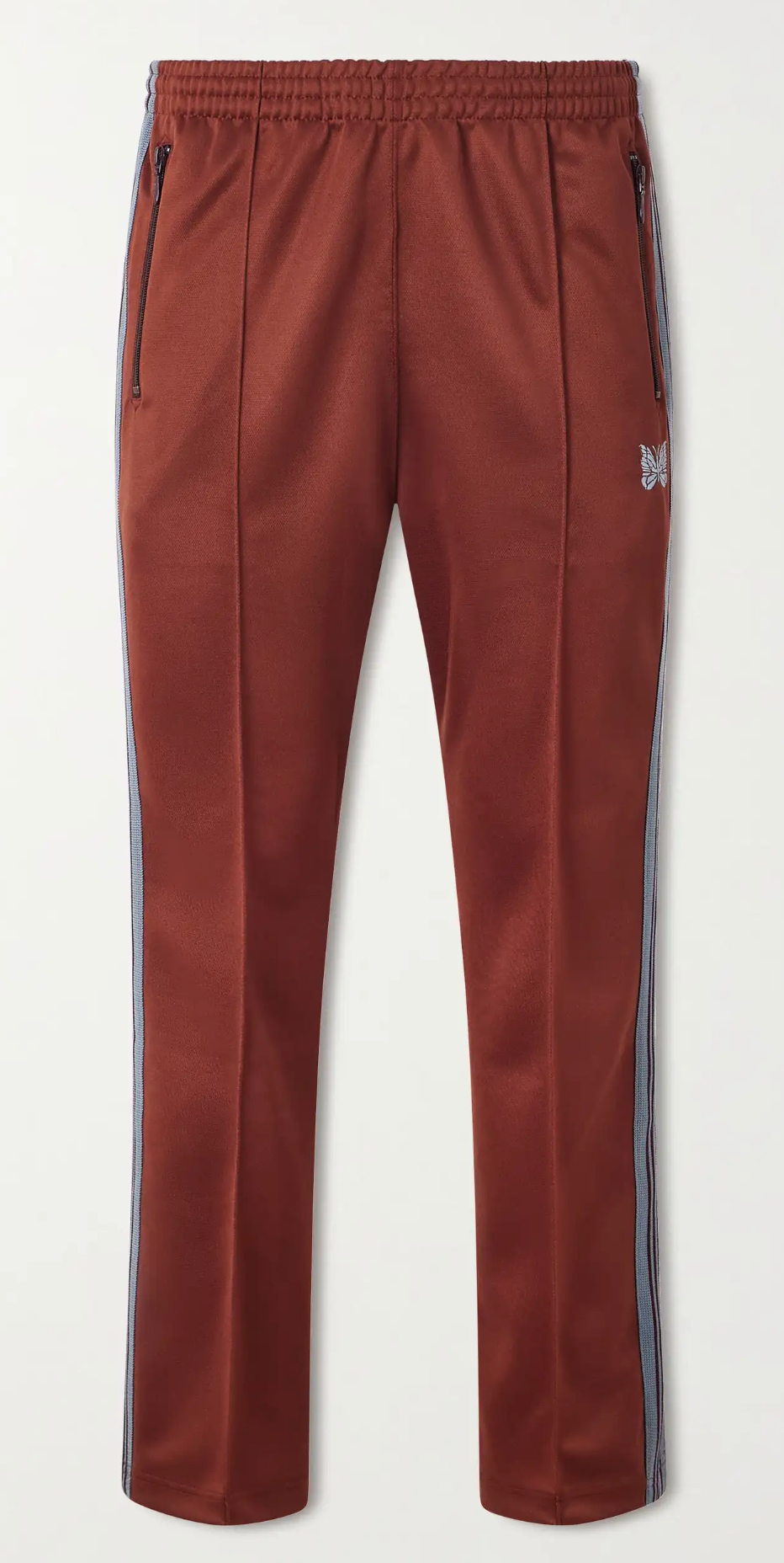 Needles Logo-Embroidered Track Pants Red Blue