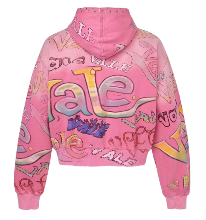 Vale Forever Bubblegum Zip Up Hoodie Pink
