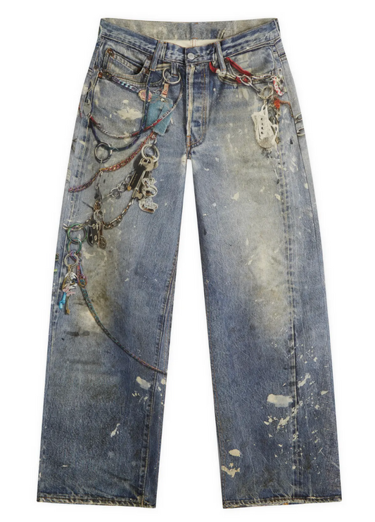 Acne Studios 1981 Trompe L'Oeil Keychains Jeans