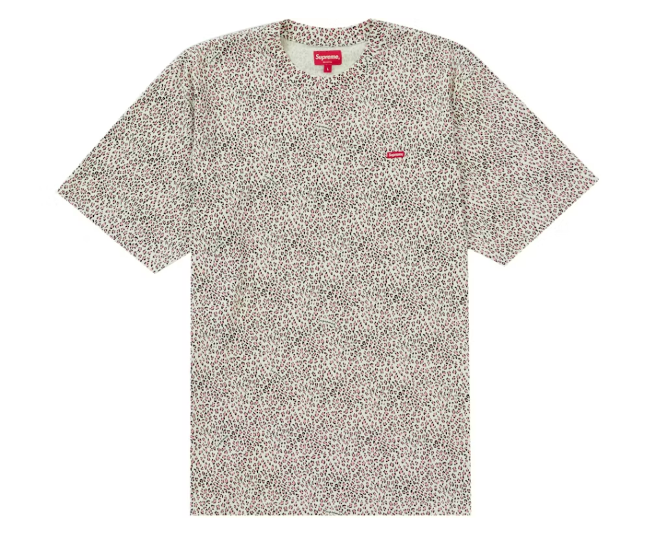 Supreme Small Box Tee Pink Leopard