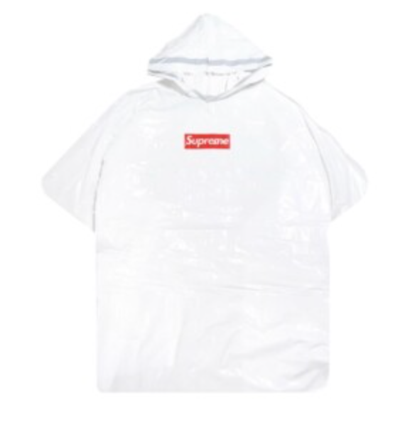 Supreme Ballpark Rain Poncho SS20 Season Gift White/Red