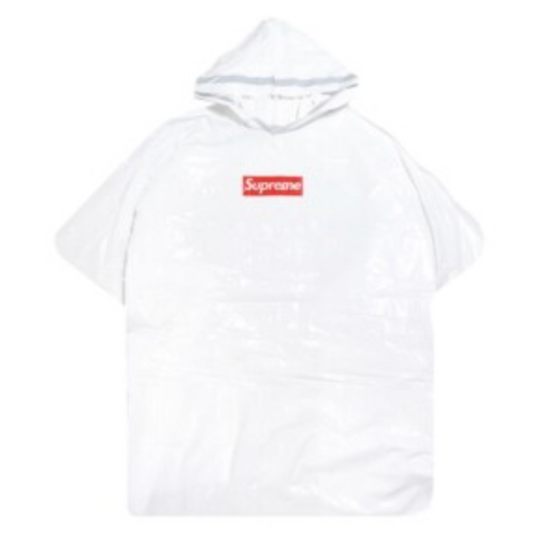 Supreme Ballpark Rain Poncho SS20 Season Gift White/Red