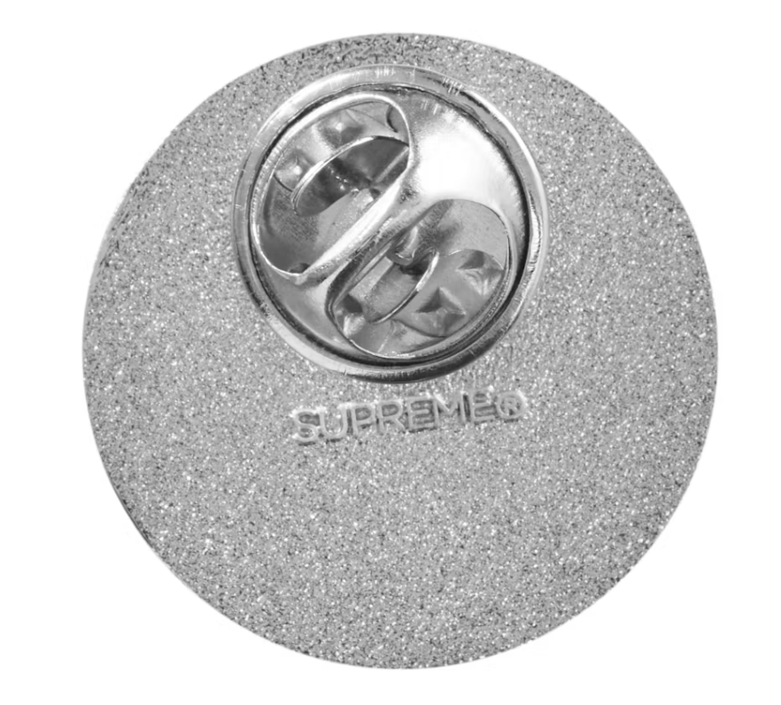 Supreme No Love Pin Silver