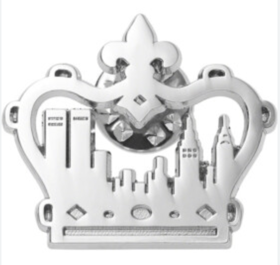 Supreme King of New York Pin Silver