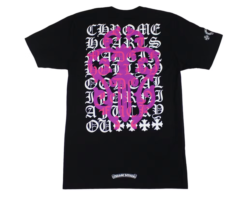 Chrome Hearts Eye Chart Dagger T-shirt Black
