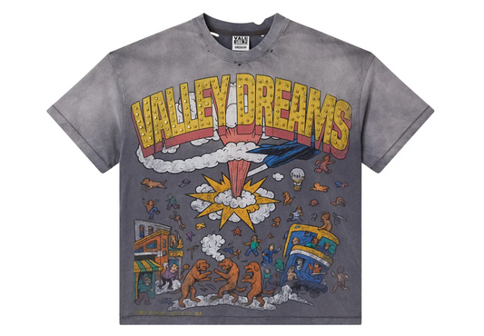 Vale Forever Faded Chaos Bling Tee Gray