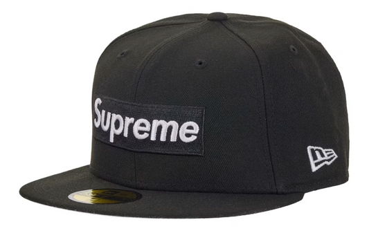 Supreme Rings Box Logo New Era 59Fifty Fitted Hat Black