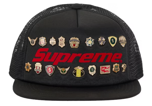 Supreme Pins Mesh Back 5-Panel Black