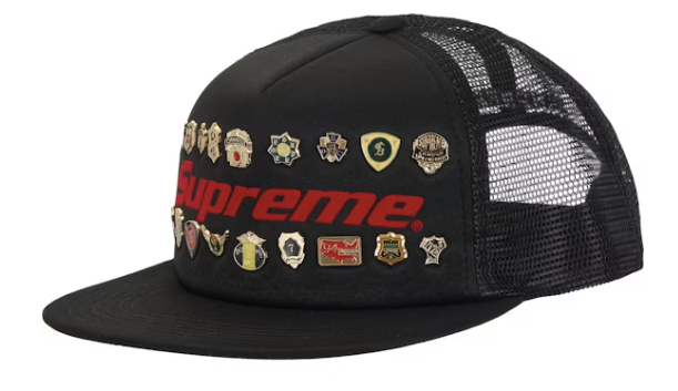 Supreme Pins Mesh Back 5-Panel Black