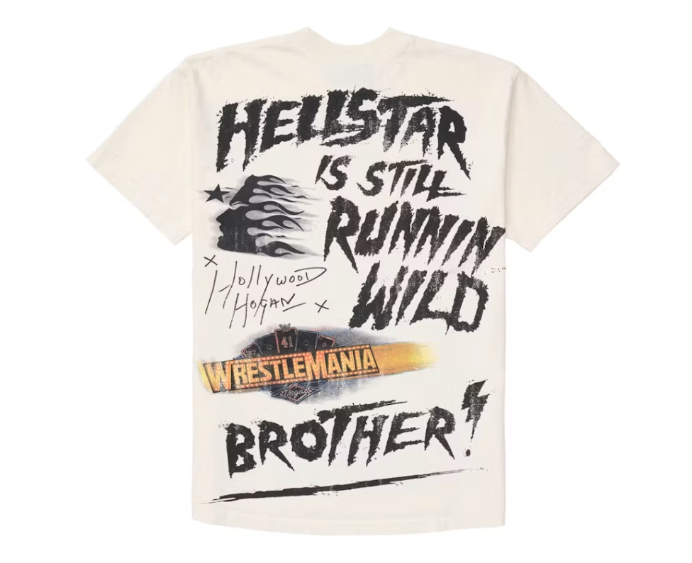 Hellstar Wrestlemania Hulk Hogan T-Shirt Cream White