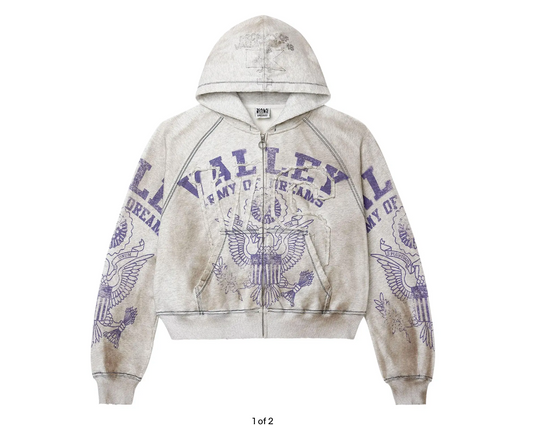 Vale Forever Army Zip Up Dirt/Grey