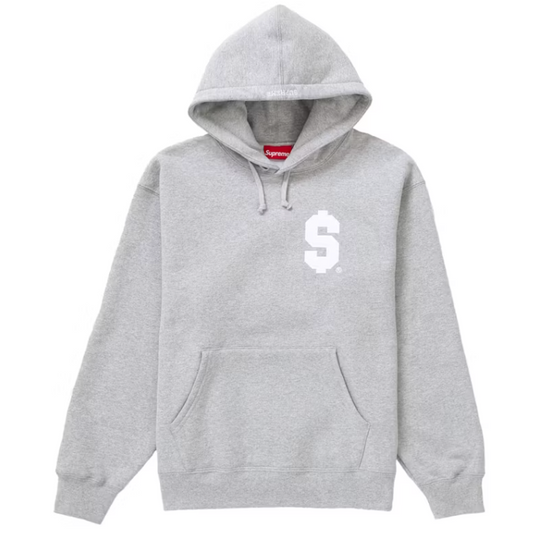 Supreme $ Hooded Sweatshirt Heather Grey