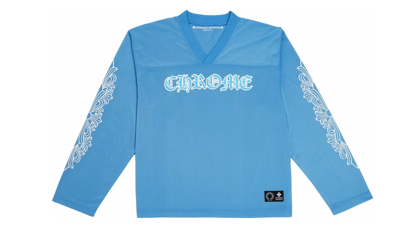 Chrome Hearts Sports Mesh Warm Up Jersey Blue