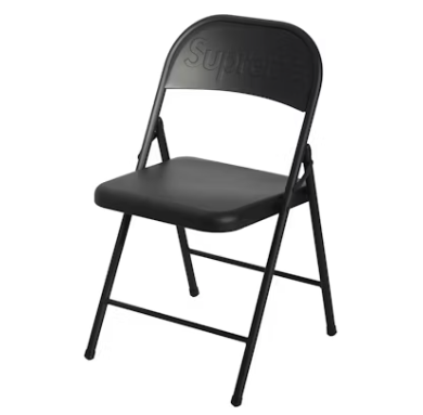 Supreme Metal Folding Chair Black