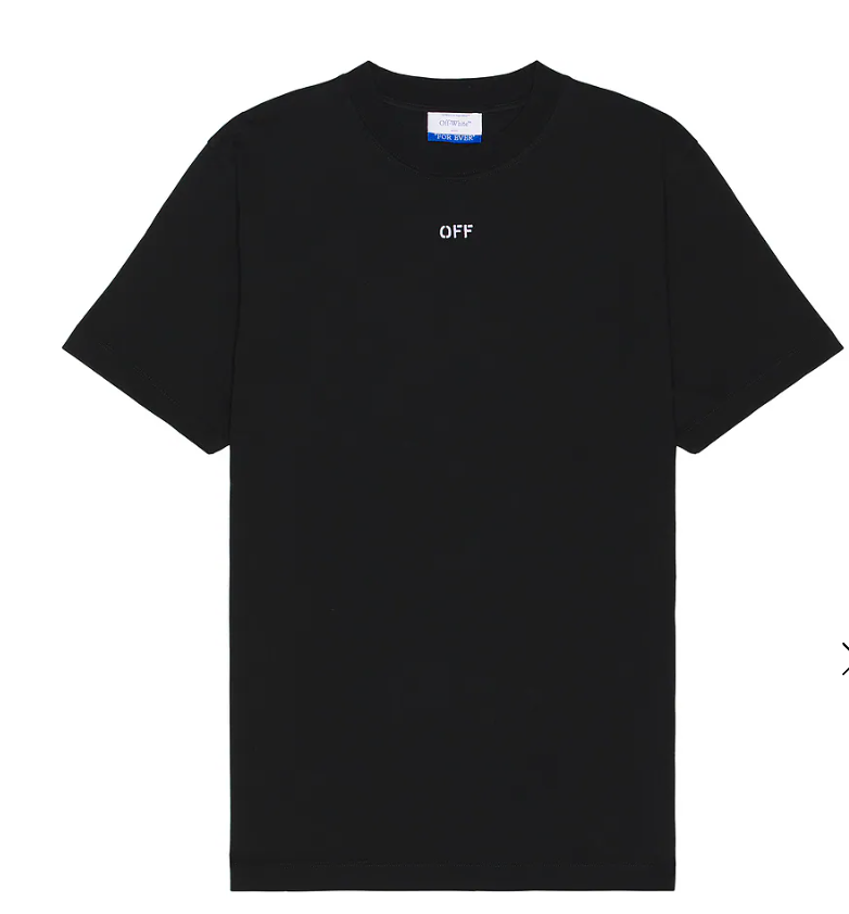 OFF-WHITE Stitch Arrow Slim Short Sleeve Tee Black