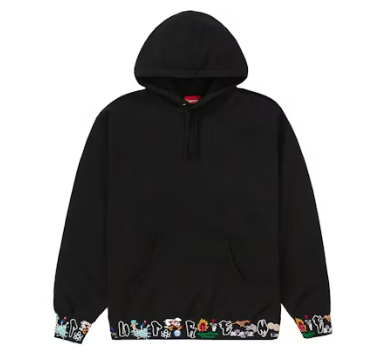 Supreme AOI Icons Hooded Sweatshirt Black