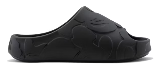 A Bathing Ape Slide #1 Black Solid Camo