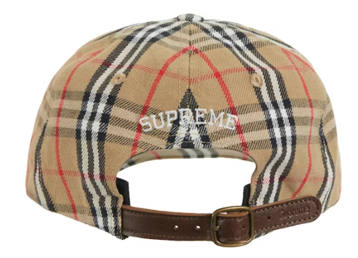Supreme Burberry Denim 6 Panel Beige
