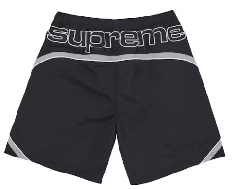 Supreme Paneled Water Short Black