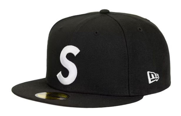 Supreme Screw Ball S Logo New Era 59Fifty Fitted Hat Black