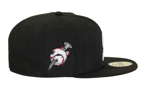 Supreme Screw Ball S Logo New Era 59Fifty Fitted Hat Black