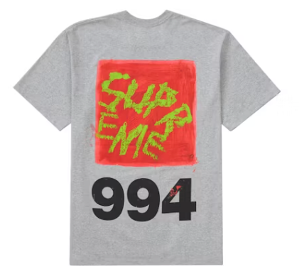 Supreme Paint Tee Heather Grey