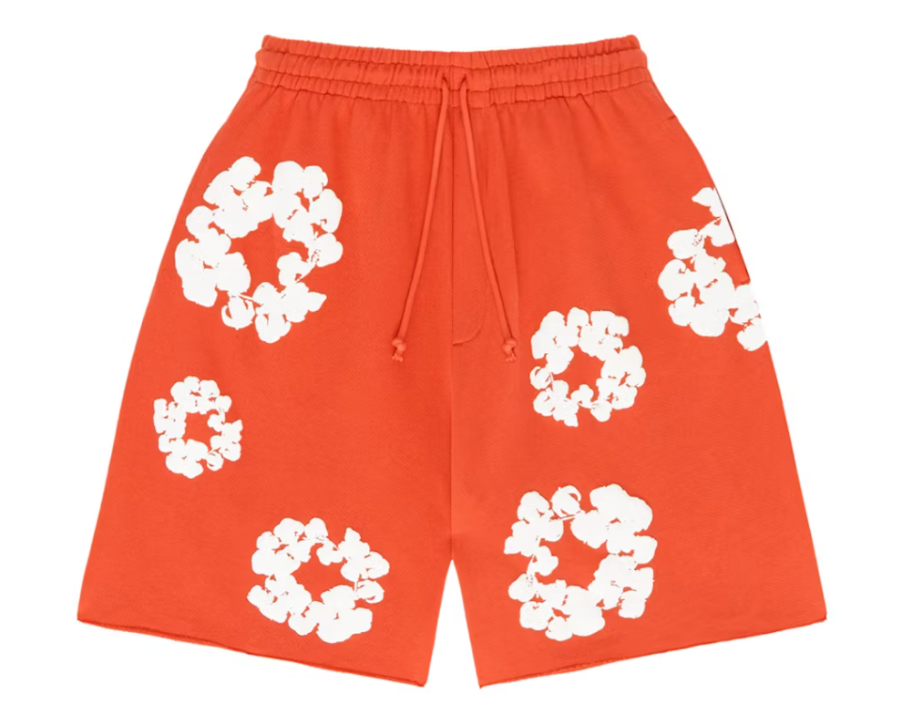 Denim Tears The Cotton Wreath Shorts Orange
