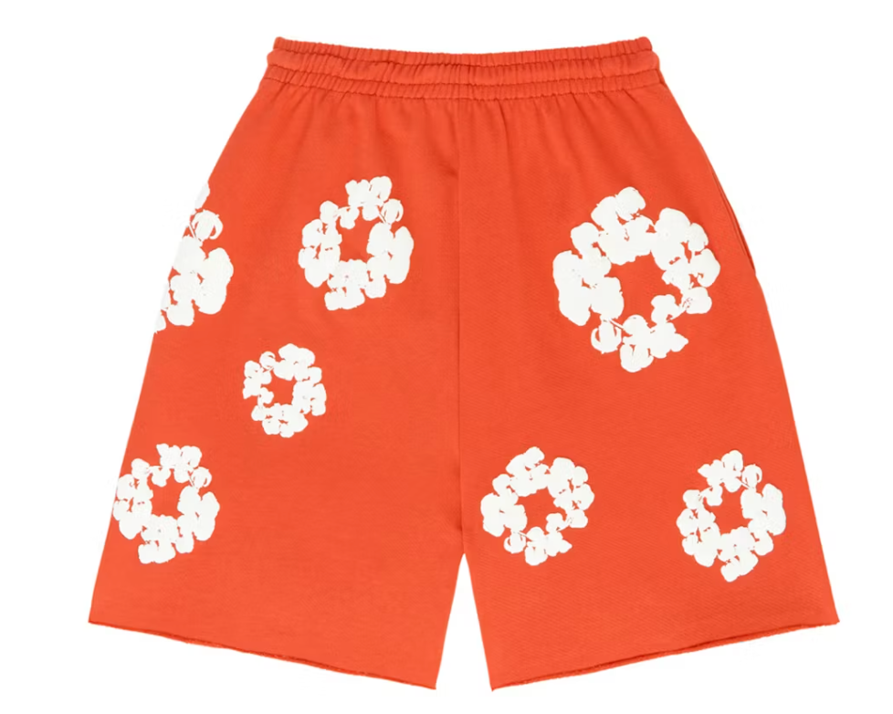 Denim Tears The Cotton Wreath Shorts Orange