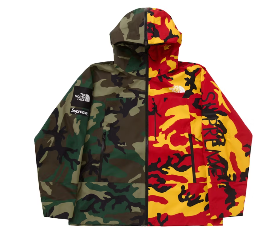 Supreme The North Face Split Taped Seam Shell Jacket Camo