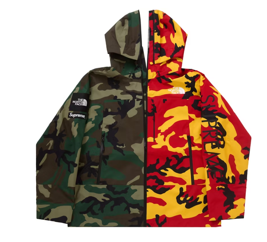 Supreme The North Face Split Taped Seam Shell Jacket Camo
