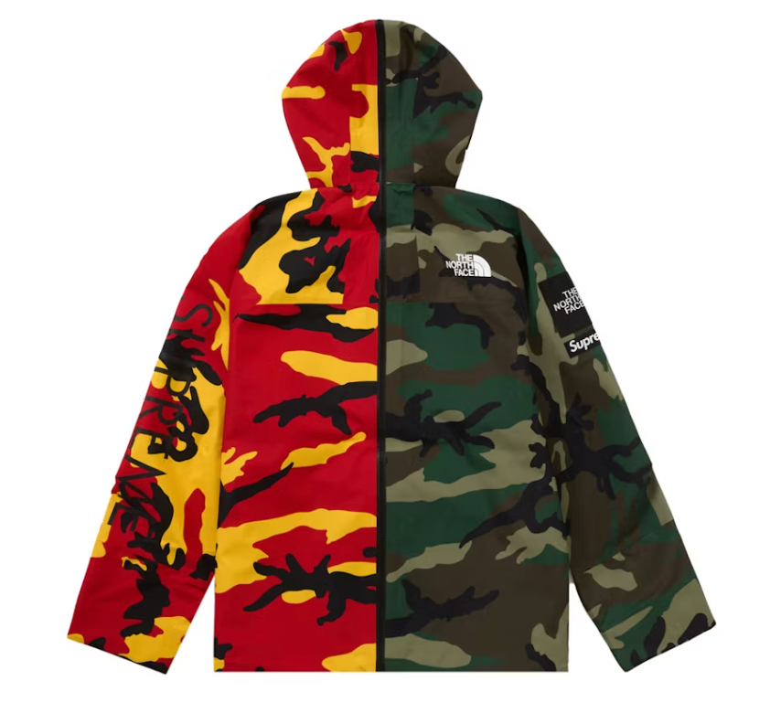 Supreme The North Face Split Taped Seam Shell Jacket Camo