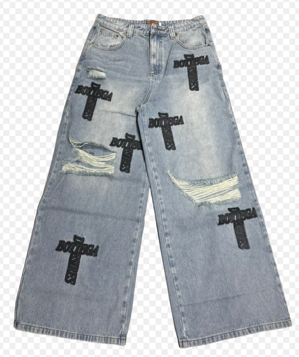 Bottega Desires Holy Grail Denim Pants Blue