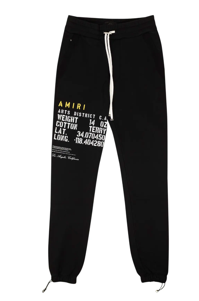 Amiri Military Stencil Sweatpant Black