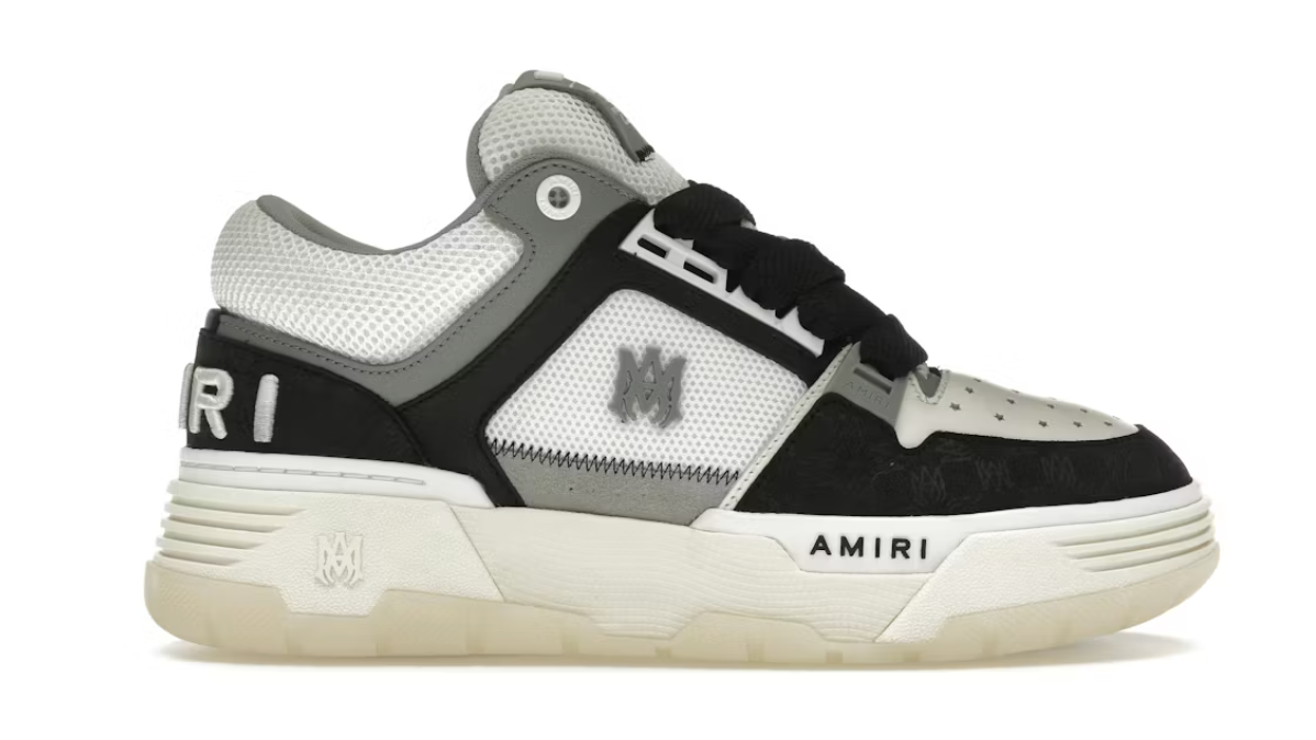AMIRI MA-1 White Black Quad Monogram Debossed