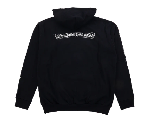 Chrome Hearts Script Logo Hoodie Black
