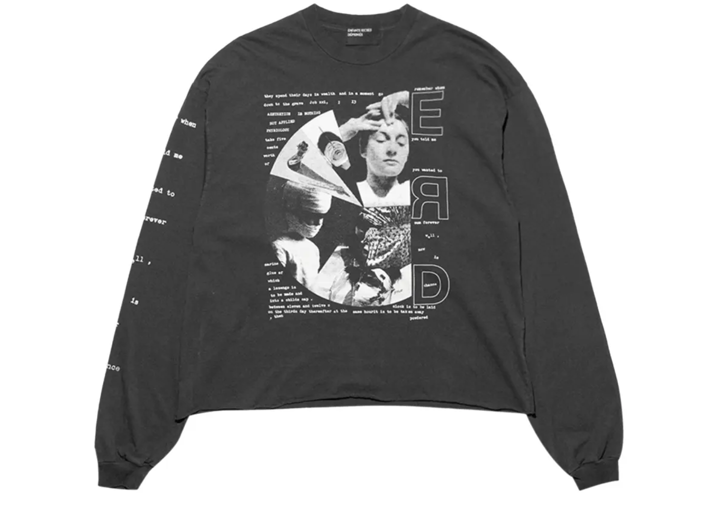 Enfants Riches Déprimés Remember When Long-Sleeve T-Shirt Faded Black