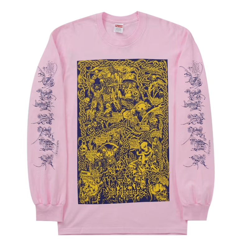 Supreme Wombat L/S Tee Light Pink