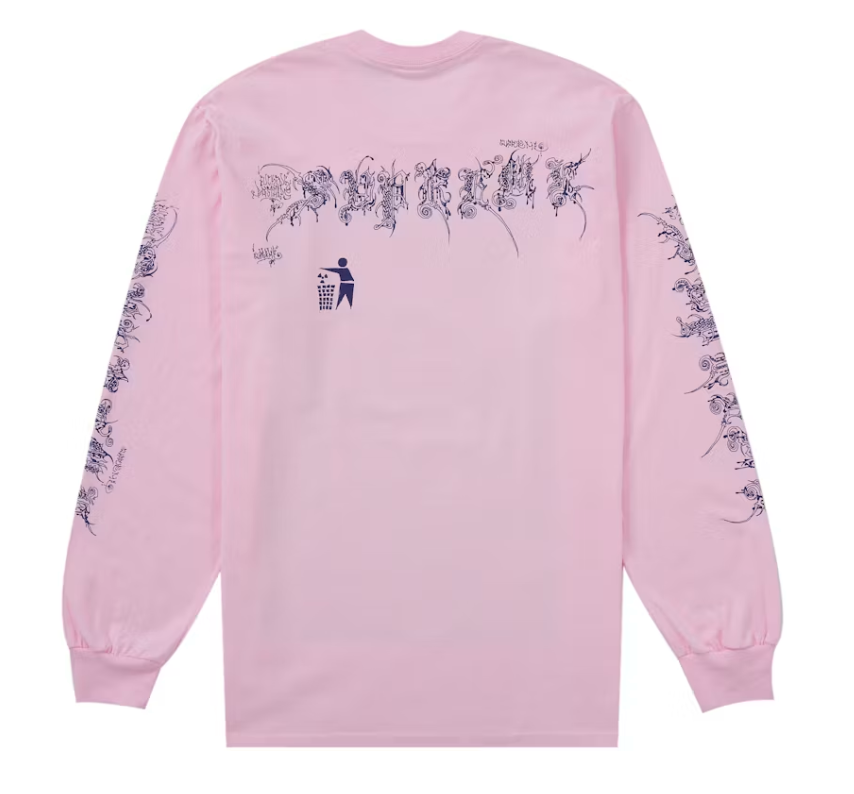 Supreme Wombat L/S Tee Light Pink