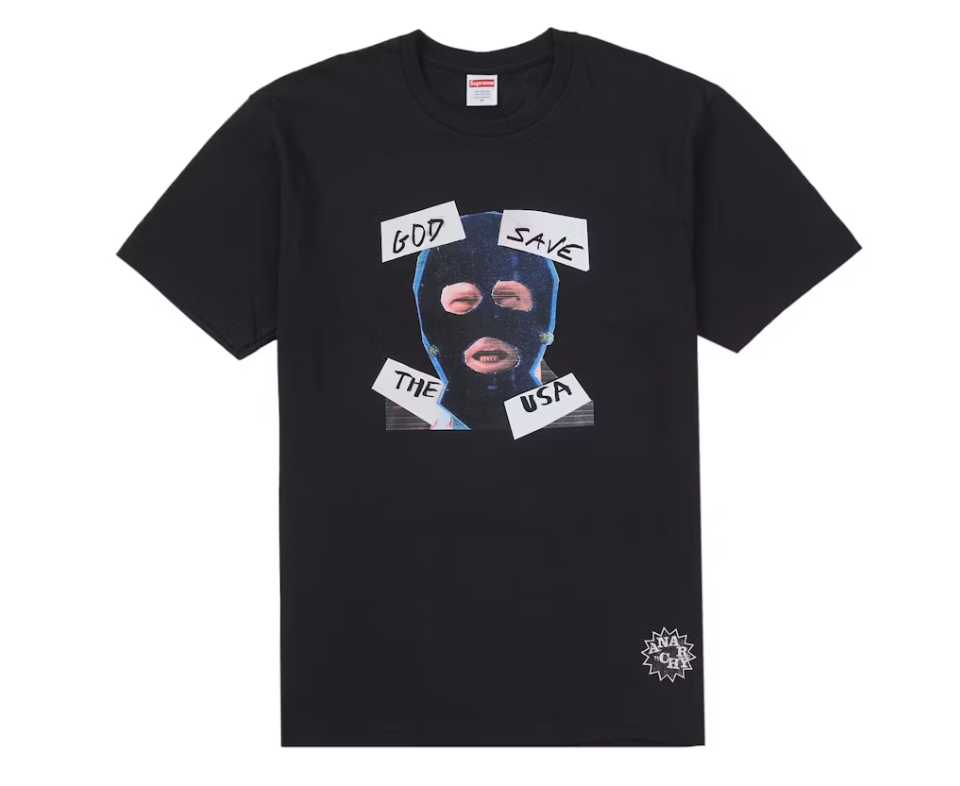 Supreme God Save Us Tee Black