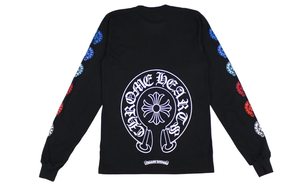Chrome Hearts Multi Color Horse Shoe L/S T-shirt Black