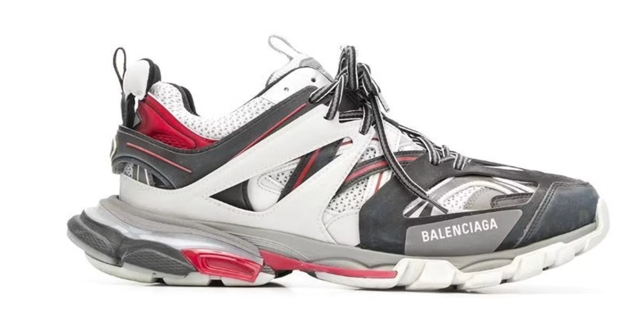 Balenciaga Track White Grey Red