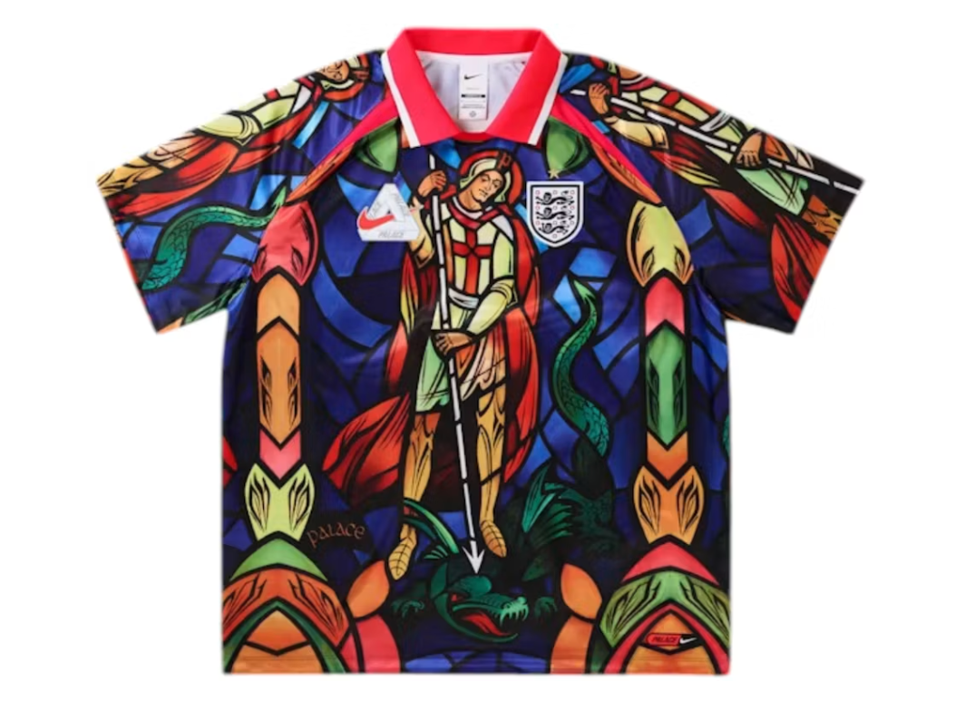 Palace x Nike England Dri-FIT Football Jersey Bright Crimson