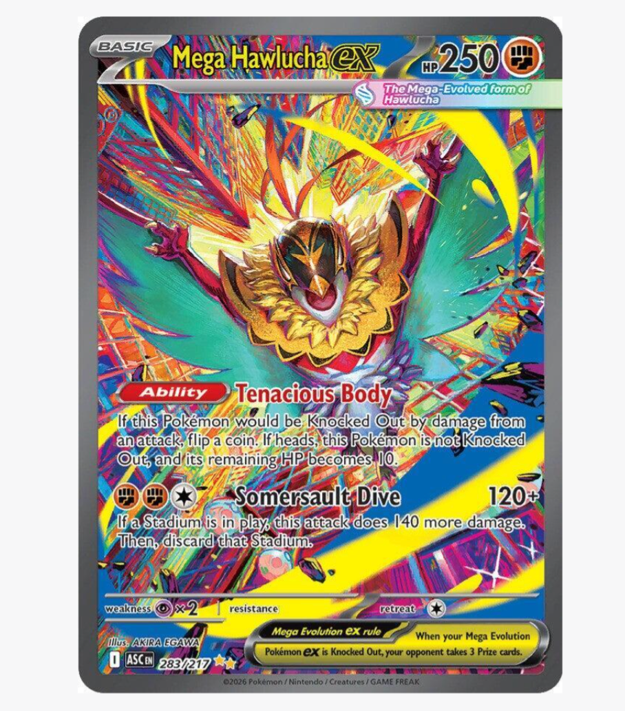 Pokemon Mega Hawlucha ex - 283/217 - ME: Ascended Heroes (ASC)