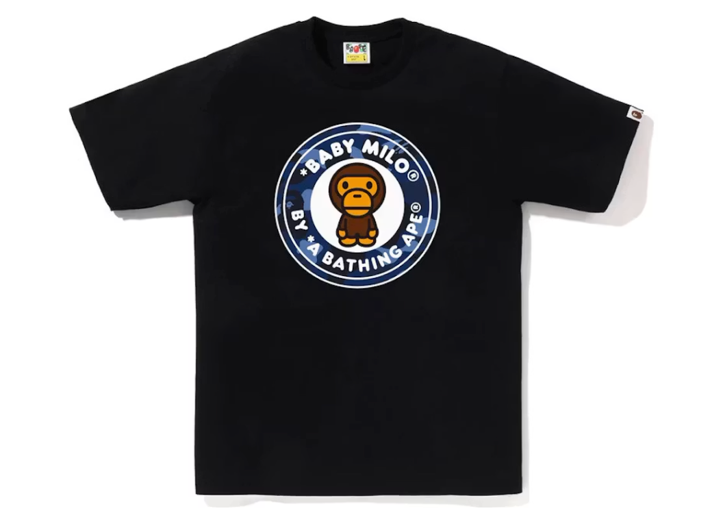 BAPE Color Camo Milo Busy Works Tee Black/Navy