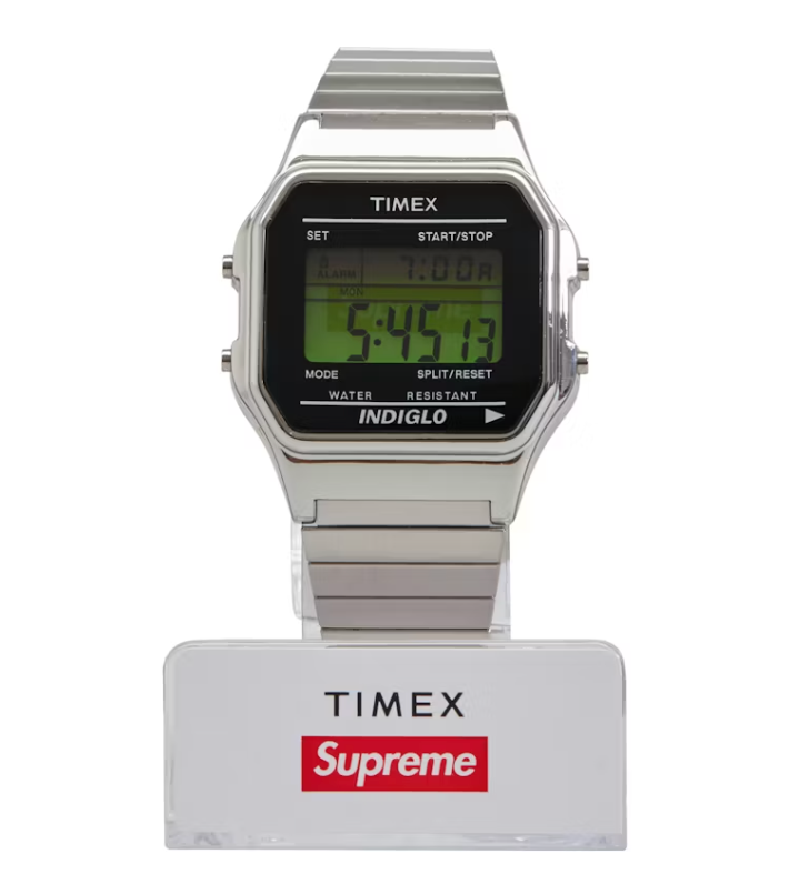 Supreme Timex Digital Watch Silver