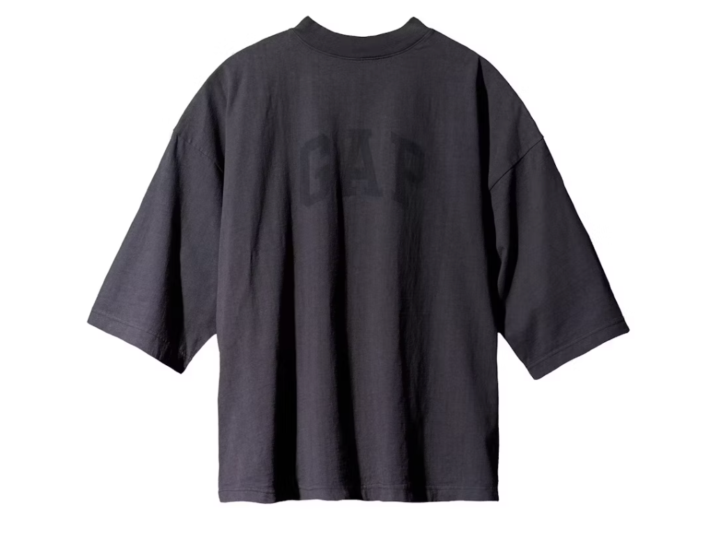Yeezy Gap Engineered by Balenciaga Dove 3/4 Sleeve Tee Washed Black