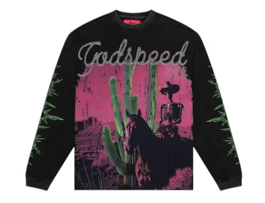 Godspeed Westworld L/S T-shirt Black Wash