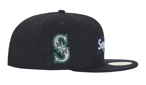 Supreme MLB Teams Box Logo New Era 59Fifty Cap Navy