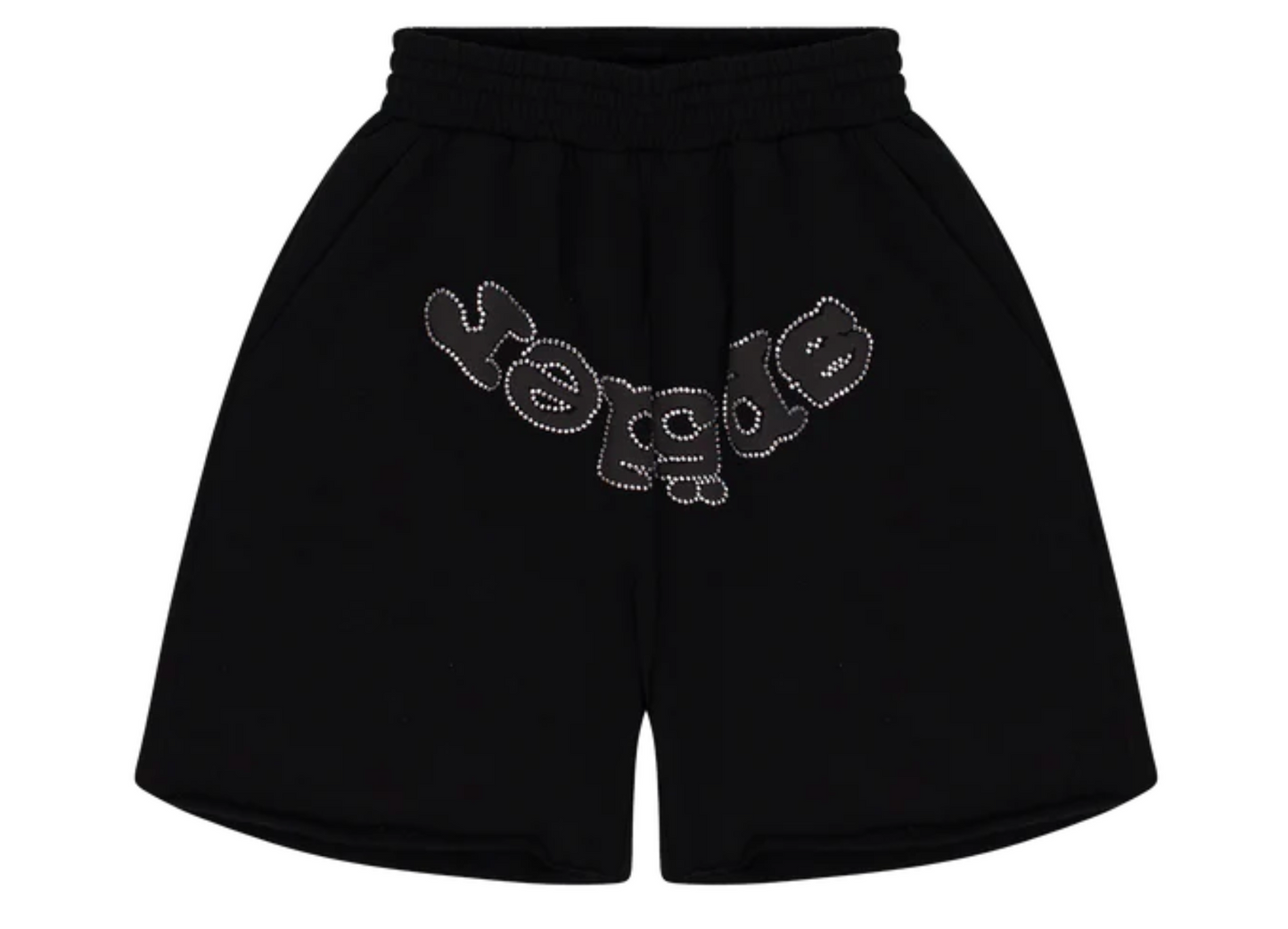 Sp5der OG Web V2 Rhinestone Shorts Black