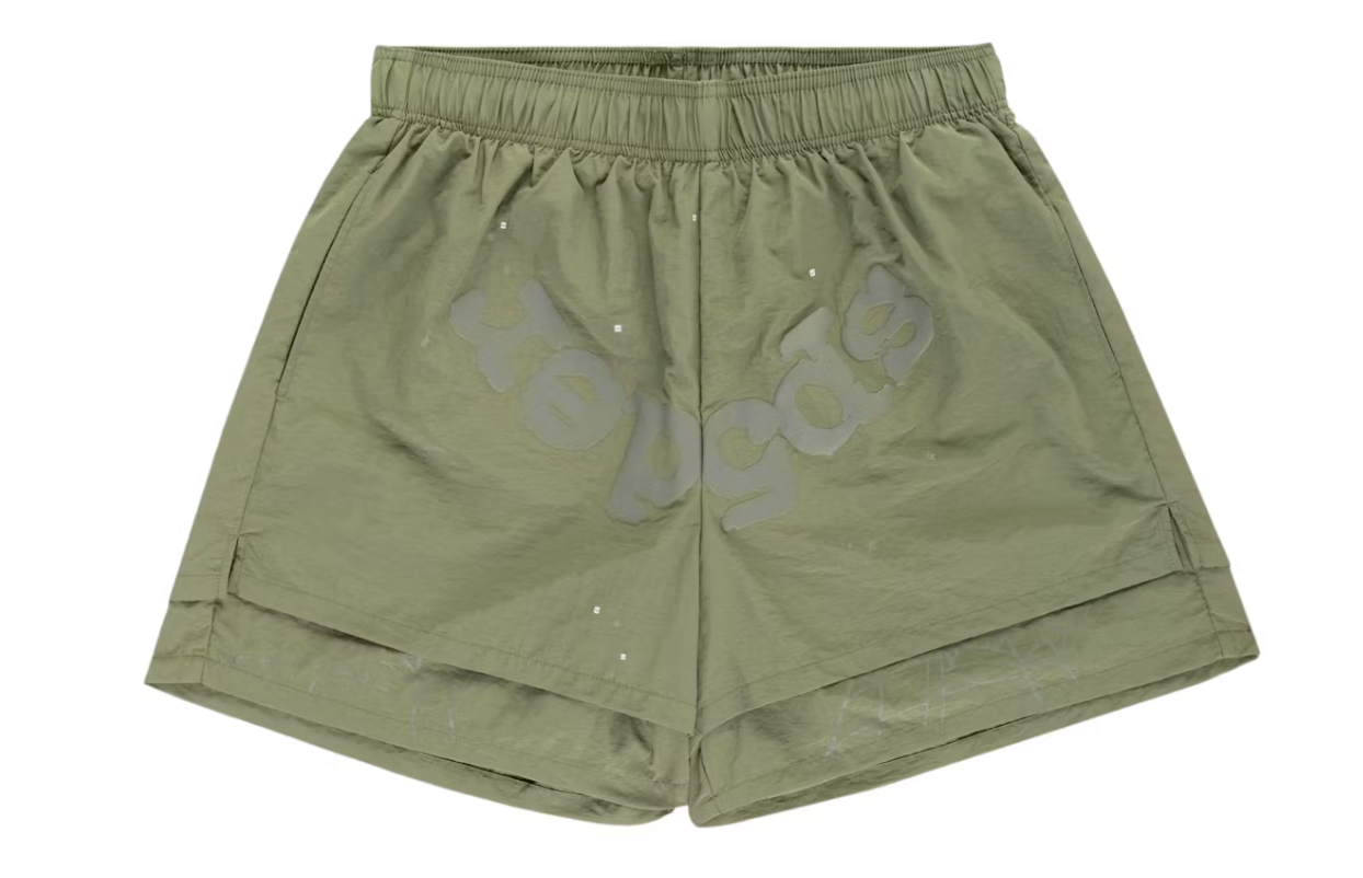 Sp5der OG Web Double Layer Short Sage